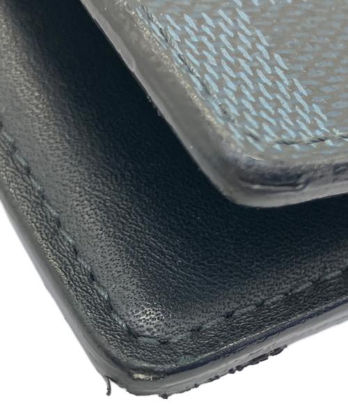 LOUIS VUITTON（ルイ ヴィトン）LOUIS VUITTON (ルイ ヴィトン) 2つ折り財布 ダミエ・グラフィット ポルトフォイユ・マルコ ネイビーの古着・服飾アイテム