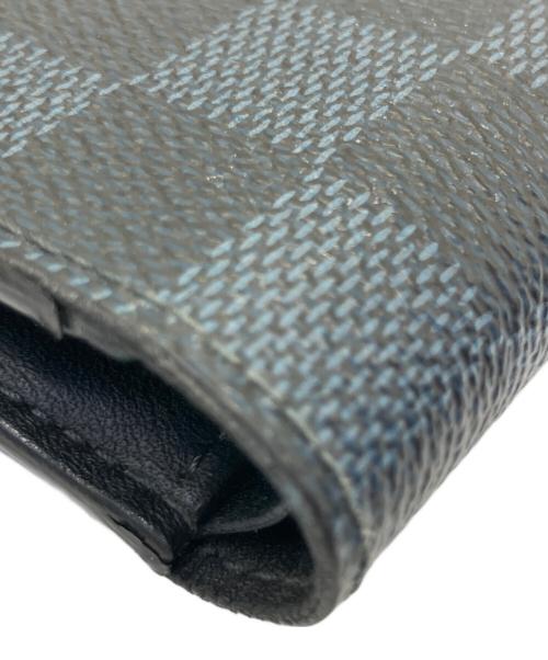 LOUIS VUITTON（ルイ ヴィトン）LOUIS VUITTON (ルイ ヴィトン) 2つ折り財布 ダミエ・グラフィット ポルトフォイユ・マルコ ネイビーの古着・服飾アイテム
