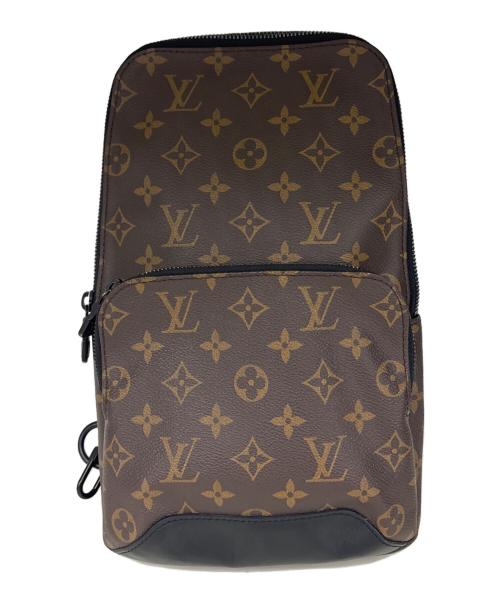 LOUIS VUITTON（ルイ ヴィトン）LOUIS VUITTON (ルイ ヴィトン) ボディバッグ　アヴェニュー・スリングバッグ モノグラム・マカサー ブラウン×ブラックの古着・服飾アイテム