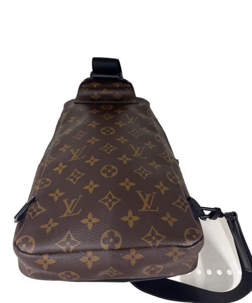 LOUIS VUITTON（ルイ ヴィトン）LOUIS VUITTON (ルイ ヴィトン) ボディバッグ　アヴェニュー・スリングバッグ モノグラム・マカサー ブラウン×ブラックの古着・服飾アイテム