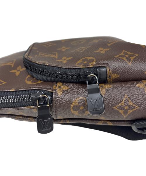 LOUIS VUITTON（ルイ ヴィトン）LOUIS VUITTON (ルイ ヴィトン) ボディバッグ　アヴェニュー・スリングバッグ モノグラム・マカサー ブラウン×ブラックの古着・服飾アイテム
