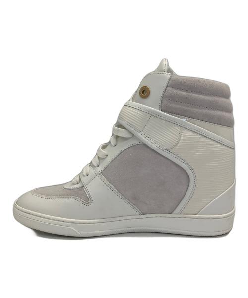 LOUIS VUITTON（ルイ ヴィトン）LOUIS VUITTON (ルイ ヴィトン) ハイカットスニーカー ホワイト サイズ:37.5の古着・服飾アイテム