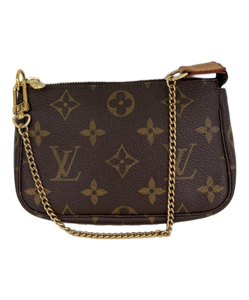 LOUIS VUITTON（ルイ ヴィトン）LOUIS VUITTON (ルイ ヴィトン) ポシェット　ミニ・ポシェット・アクセソワール ブラウンの古着・服飾アイテム