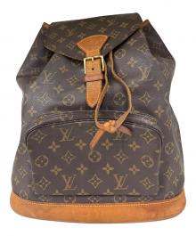 LOUIS VUITTON（ルイ ヴィトン）の古着「リュック　モンスリGM」｜ブラウン