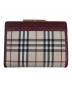 BURBERRY（バーバリー）の古着「がま口2つ折り財布」｜ベージュ×レッド