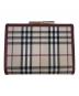 BURBERRY (バーバリー) がま口2つ折り財布 ベージュ×レッド：14000円