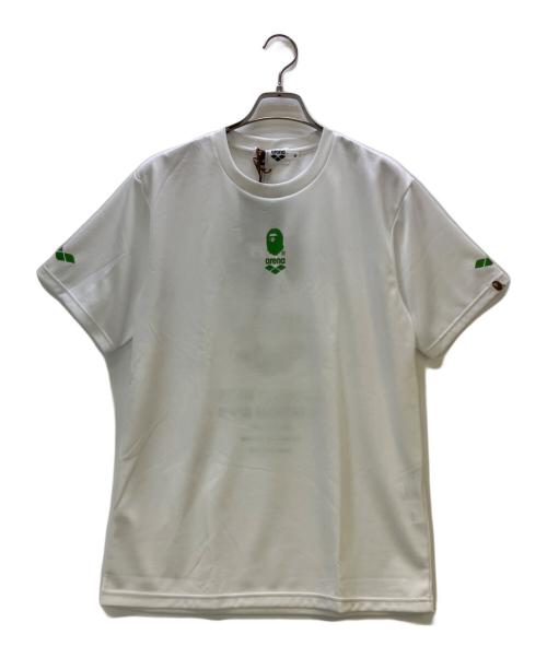 A BATHING APE（アベイシングエイプ）A BATHING APE (アベイシングエイプ) arena (アリーナ) 半袖カットソー ホワイト サイズ:M 未使用品の古着・服飾アイテム