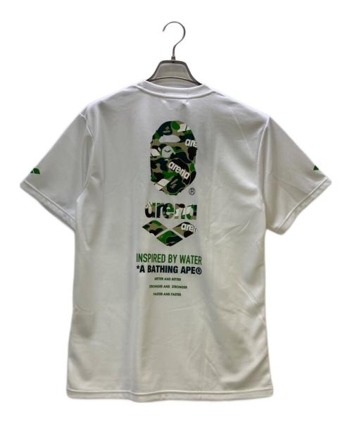 A BATHING APE（アベイシングエイプ）A BATHING APE (アベイシングエイプ) arena (アリーナ) 半袖カットソー ホワイト サイズ:M 未使用品の古着・服飾アイテム