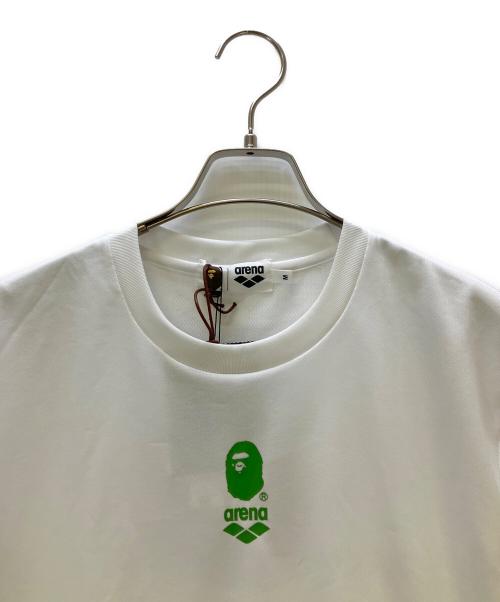 A BATHING APE（アベイシングエイプ）A BATHING APE (アベイシングエイプ) arena (アリーナ) 半袖カットソー ホワイト サイズ:M 未使用品の古着・服飾アイテム
