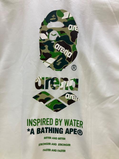 A BATHING APE（アベイシングエイプ）A BATHING APE (アベイシングエイプ) arena (アリーナ) 半袖カットソー ホワイト サイズ:M 未使用品の古着・服飾アイテム