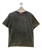 DIESELディーゼル）の古着「半袖カットソー　Denim effect T」｜グレー