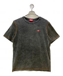 DIESEL（ディーゼル）の古着「半袖カットソー　Denim effect T」｜グレー