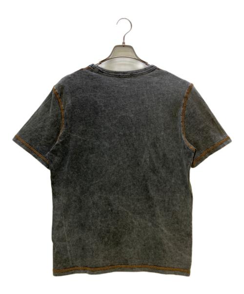 DIESEL（ディーゼル）DIESEL (ディーゼル) 半袖カットソー　Denim effect T グレー サイズ:Mの古着・服飾アイテム