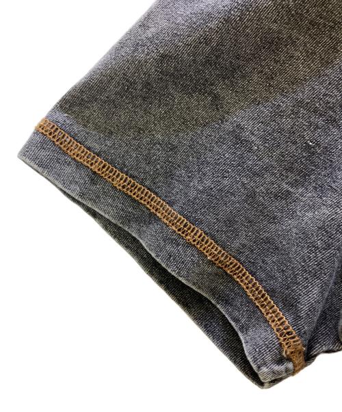 DIESEL（ディーゼル）DIESEL (ディーゼル) 半袖カットソー　Denim effect T グレー サイズ:Mの古着・服飾アイテム