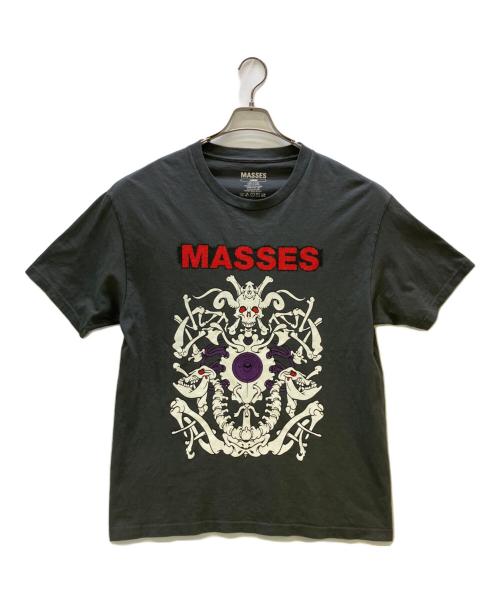 MASSES（マシス）MASSES (マシス) 半袖カットソー 25ss T-SHIRT BONE グレー サイズ:Lの古着・服飾アイテム