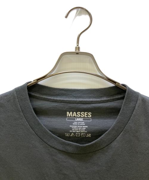 MASSES（マシス）MASSES (マシス) 半袖カットソー 25ss T-SHIRT BONE グレー サイズ:Lの古着・服飾アイテム