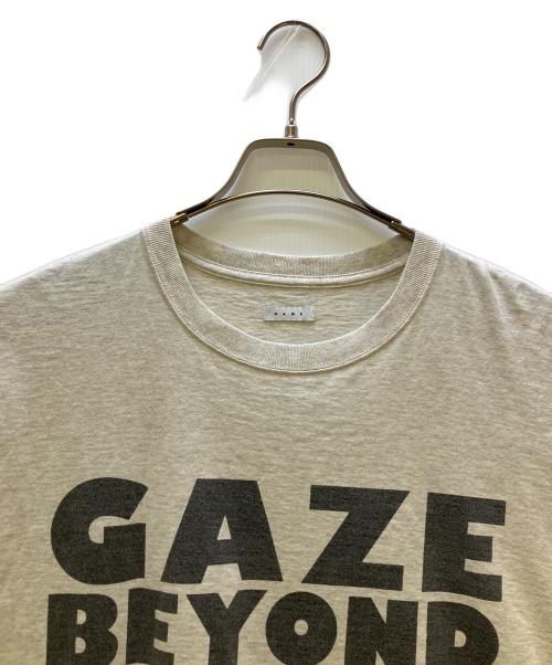 Name.（ネーム）Name. (ネーム) 半袖カットソー 26SS LOOSE FIT PRINT TEE : GAZE BEYOND ベージュ サイズ:2の古着・服飾アイテム