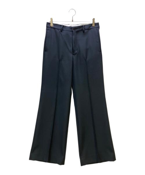 SASQUATCHfabrix.（サスクワッチファブリックス）SASQUATCHfabrix. (サスクワッチファブリックス) スラックス SEMI FLARE SILHOUETTE SLACKS ネイビー サイズ:Mの古着・服飾アイテム
