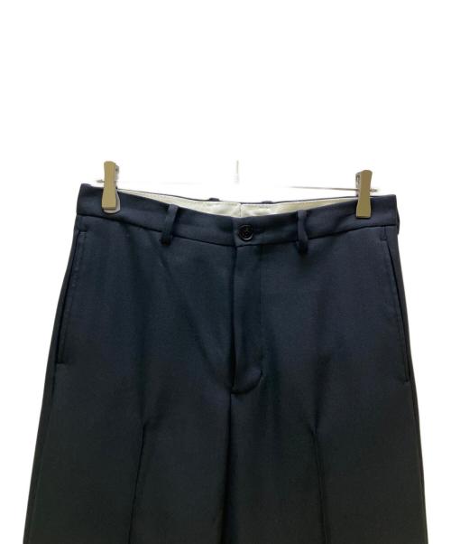 SASQUATCHfabrix.（サスクワッチファブリックス）SASQUATCHfabrix. (サスクワッチファブリックス) スラックス SEMI FLARE SILHOUETTE SLACKS ネイビー サイズ:Mの古着・服飾アイテム
