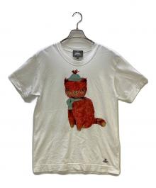 Vivienne Westwood man（ヴィヴィアン ウェストウッド マン）の古着「半袖カットソー CHILDHOOD KITTY CAT」｜ホワイト