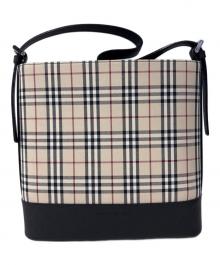BURBERRY（バーバリー）の古着「ショルダーバッグ」｜ベージュ×ブラック
