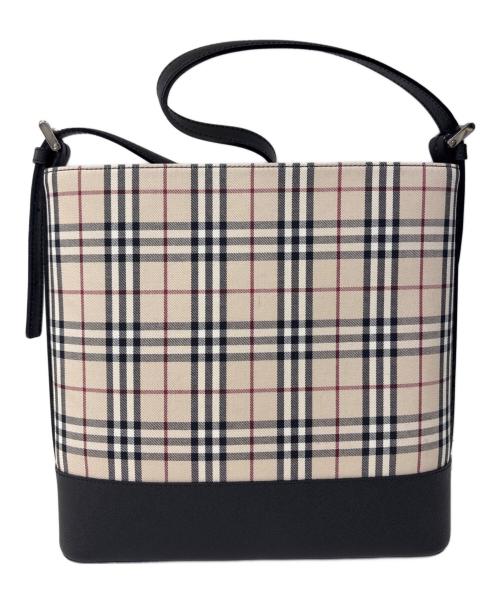 BURBERRY（バーバリー）BURBERRY (バーバリー) ショルダーバッグ ベージュ×ブラックの古着・服飾アイテム