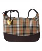 BURBERRYバーバリー）の古着「ワンショルダーバッグ」｜ベージュ×ブラウン