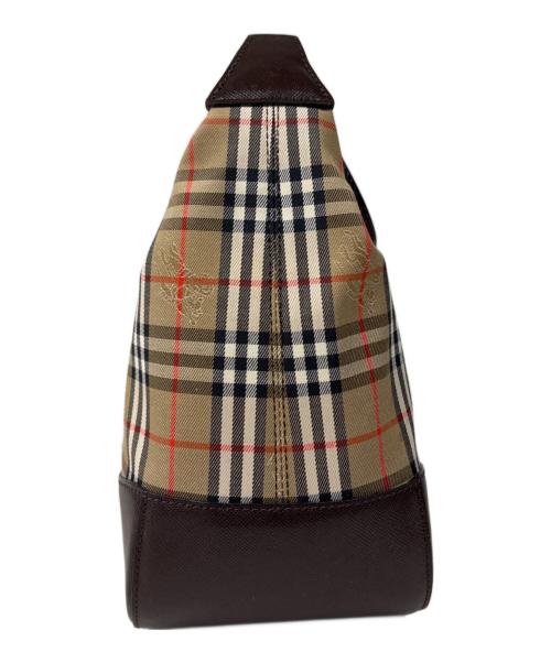 BURBERRY（バーバリー）BURBERRY (バーバリー) ワンショルダーバッグ ベージュ×ブラウンの古着・服飾アイテム