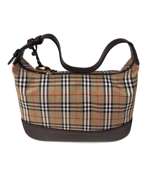 BURBERRY（バーバリー）BURBERRY (バーバリー) ワンショルダーバッグ ベージュ×ブラウンの古着・服飾アイテム