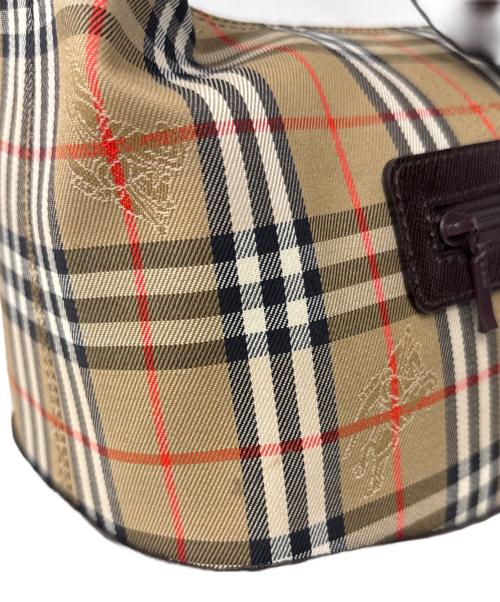 BURBERRY（バーバリー）BURBERRY (バーバリー) ワンショルダーバッグ ベージュ×ブラウンの古着・服飾アイテム