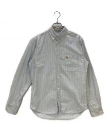 maison kitsune（メゾンキツネ）の古着「長袖シャツ」｜スカイブルー