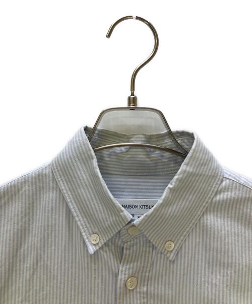 maison kitsune（メゾンキツネ）maison kitsune (メゾンキツネ) 長袖シャツ スカイブルー サイズ:38の古着・服飾アイテム