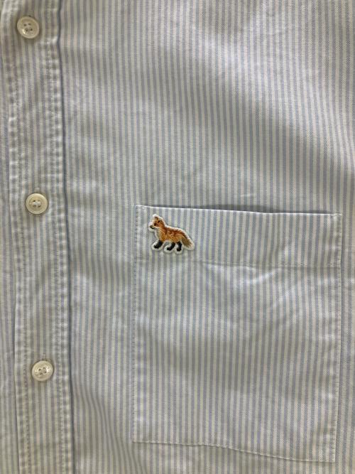 maison kitsune（メゾンキツネ）maison kitsune (メゾンキツネ) 長袖シャツ スカイブルー サイズ:38の古着・服飾アイテム