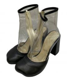 MM6 Maison Margiela（エムエムシックスメゾンマルジェラ）の古着「クリアブーツ」｜ブラック