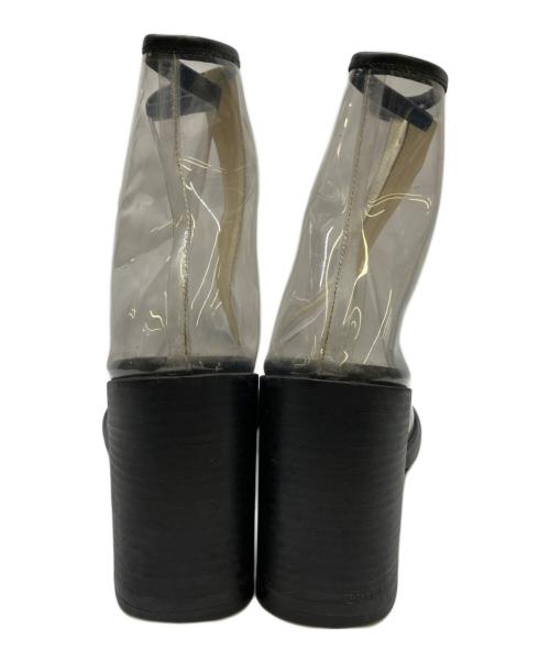 MM6 Maison Margiela（エムエムシックスメゾンマルジェラ）MM6 Maison Margiela (エムエムシックスメゾンマルジェラ) クリアブーツ ブラック サイズ:38の古着・服飾アイテム