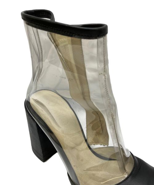 MM6 Maison Margiela（エムエムシックスメゾンマルジェラ）MM6 Maison Margiela (エムエムシックスメゾンマルジェラ) クリアブーツ ブラック サイズ:38の古着・服飾アイテム