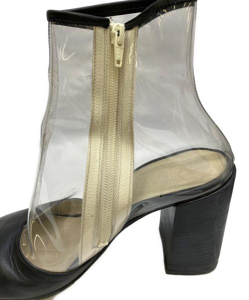 MM6 Maison Margiela（エムエムシックスメゾンマルジェラ）MM6 Maison Margiela (エムエムシックスメゾンマルジェラ) クリアブーツ ブラック サイズ:38の古着・服飾アイテム