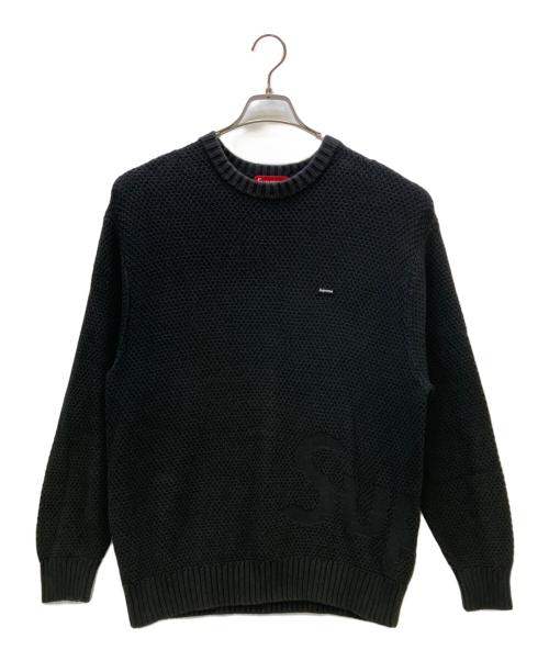 SUPREME（シュプリーム）SUPREME (シュプリーム) 薄手ニット small box ブラック サイズ:Lの古着・服飾アイテム