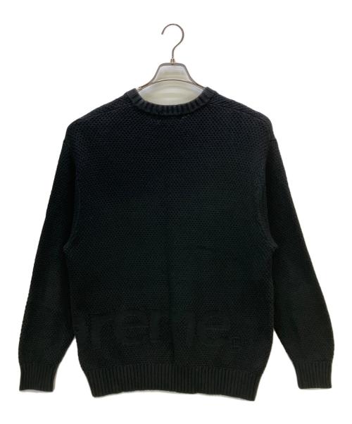 SUPREME（シュプリーム）SUPREME (シュプリーム) 薄手ニット small box ブラック サイズ:Lの古着・服飾アイテム