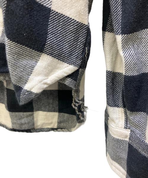 RRL（ダブルアールエル）RRL (ダブルアールエル) Ron Herman (ロンハーマン) 長袖シャツ ブラック×ホワイト サイズ:LGの古着・服飾アイテム