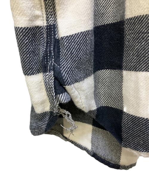 RRL（ダブルアールエル）RRL (ダブルアールエル) Ron Herman (ロンハーマン) 長袖シャツ ブラック×ホワイト サイズ:LGの古着・服飾アイテム