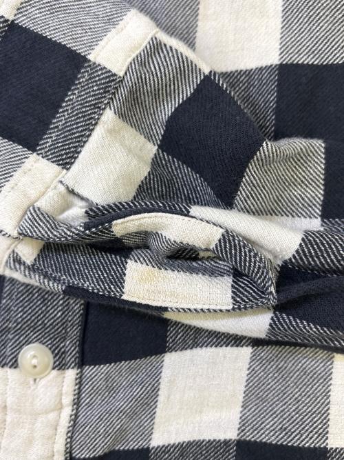 RRL（ダブルアールエル）RRL (ダブルアールエル) Ron Herman (ロンハーマン) 長袖シャツ ブラック×ホワイト サイズ:LGの古着・服飾アイテム