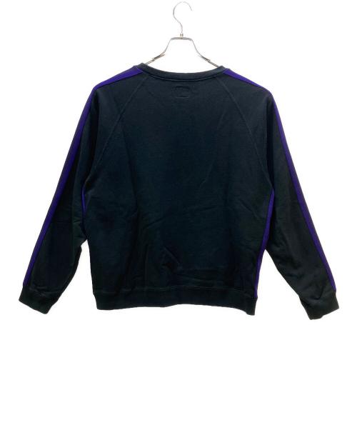 Needles（ニードルズ）Needles (ニードルズ) スウェット ブラック×パープル サイズ:Lの古着・服飾アイテム