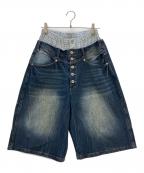 Ballsy.Brothersボールジーブラザーズ）の古着「ハーフパンツ Trunks Docking Baggy Jorts」｜インディゴ