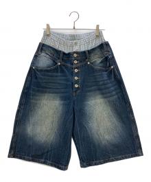 Ballsy.Brothers（ボールジーブラザーズ）の古着「ハーフパンツ Trunks Docking Baggy Jorts」｜インディゴ