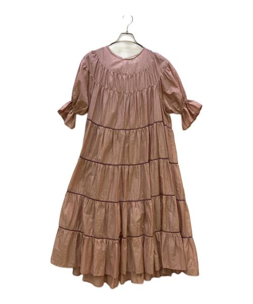 merlette（マーレット）Merlette (マーレット) 半袖ワンピース ピンク×パープル サイズ:XXSの古着・服飾アイテム
