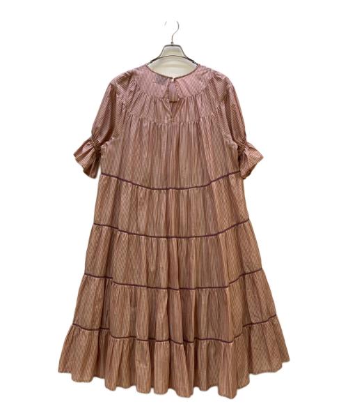 merlette（マーレット）Merlette (マーレット) 半袖ワンピース ピンク×パープル サイズ:XXSの古着・服飾アイテム