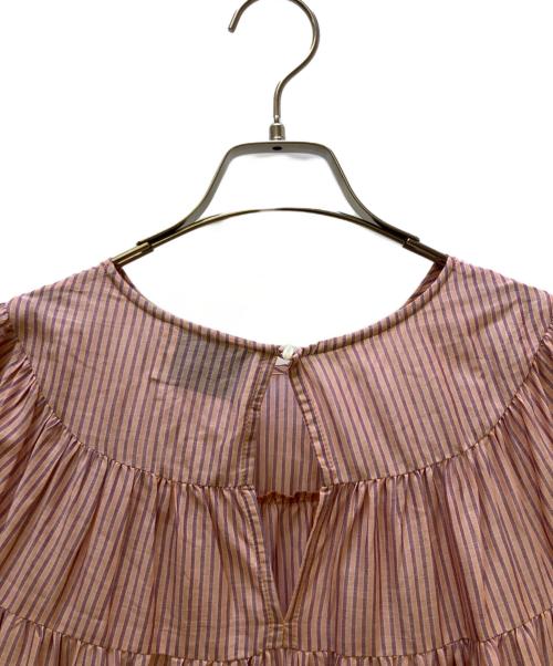 merlette（マーレット）Merlette (マーレット) 半袖ワンピース ピンク×パープル サイズ:XXSの古着・服飾アイテム