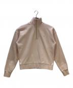 maison kitsuneメゾンキツネ）の古着「ハーフジップスウェット」｜ライトピンク