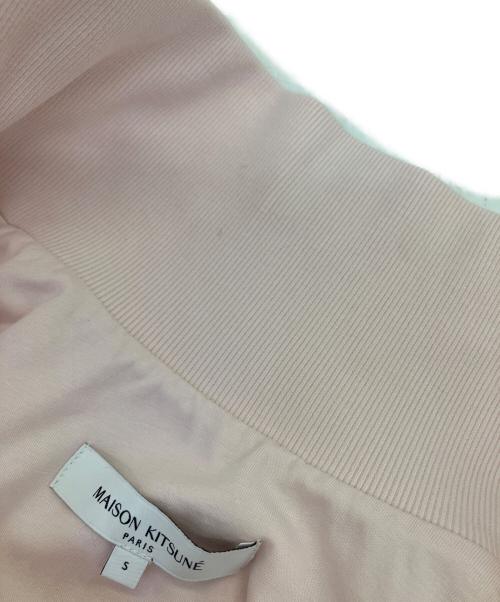 maison kitsune（メゾンキツネ）maison kitsune (メゾンキツネ) ハーフジップスウェット ライトピンク サイズ:Sの古着・服飾アイテム